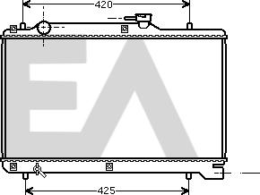 EACLIMA 31R69029 - Радиатор, охлаждане на двигателя vvparts.bg