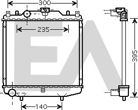 EACLIMA 31R69020 - Радиатор, охлаждане на двигателя vvparts.bg