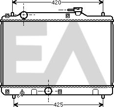 EACLIMA 31R69023 - Радиатор, охлаждане на двигателя vvparts.bg