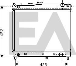 EACLIMA 31R69074 - Радиатор, охлаждане на двигателя vvparts.bg