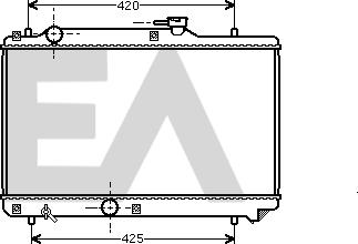 EACLIMA 31R69072 - Радиатор, охлаждане на двигателя vvparts.bg