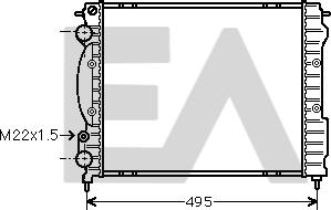 EACLIMA 31R60096 - Радиатор, охлаждане на двигателя vvparts.bg