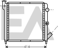 EACLIMA 31R60091 - Радиатор, охлаждане на двигателя vvparts.bg