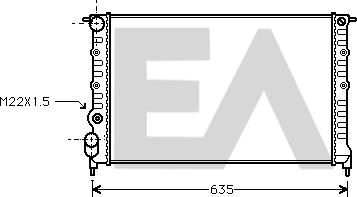 EACLIMA 31R60045 - Радиатор, охлаждане на двигателя vvparts.bg