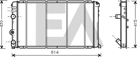 EACLIMA 31R60059 - Радиатор, охлаждане на двигателя vvparts.bg