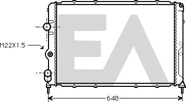 EACLIMA 31R60106 - Радиатор, охлаждане на двигателя vvparts.bg