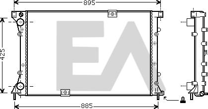 EACLIMA 31R60067 - Радиатор, охлаждане на двигателя vvparts.bg
