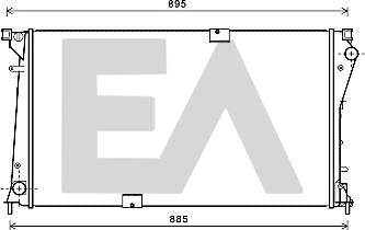 EACLIMA 31R60002 - Радиатор, охлаждане на двигателя vvparts.bg