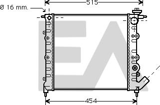 EACLIMA 31R60015 - Радиатор, охлаждане на двигателя vvparts.bg