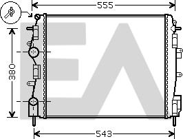 EACLIMA 31R60146 - Радиатор, охлаждане на двигателя vvparts.bg