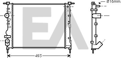 EACLIMA 31R60125 - Радиатор, охлаждане на двигателя vvparts.bg