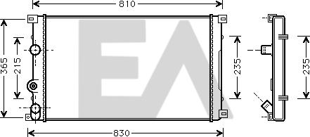 EACLIMA 31R60128 - Радиатор, охлаждане на двигателя vvparts.bg