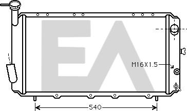 EACLIMA 31R68002 - Радиатор, охлаждане на двигателя vvparts.bg