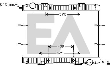 EACLIMA 31R63009 - Радиатор, охлаждане на двигателя vvparts.bg