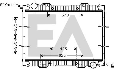 EACLIMA 31R63008 - Радиатор, охлаждане на двигателя vvparts.bg