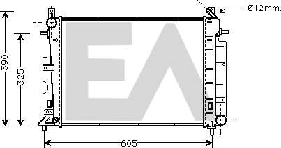 EACLIMA 31R62011 - Радиатор, охлаждане на двигателя vvparts.bg