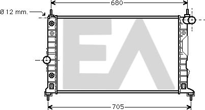 EACLIMA 31R62017 - Радиатор, охлаждане на двигателя vvparts.bg
