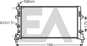 EACLIMA 31R67018 - Радиатор, охлаждане на двигателя vvparts.bg