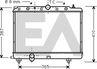 EACLIMA 31R05038 - Радиатор, охлаждане на двигателя vvparts.bg