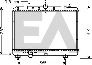 EACLIMA 31R05024 - Радиатор, охлаждане на двигателя vvparts.bg