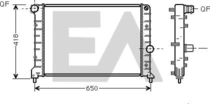 EACLIMA 31R03031 - Радиатор, охлаждане на двигателя vvparts.bg