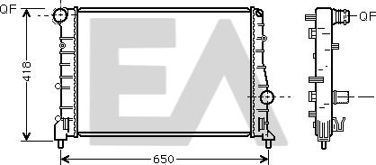 EACLIMA 31R03032 - Радиатор, охлаждане на двигателя vvparts.bg