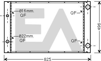 EACLIMA 31R02055 - Радиатор, охлаждане на двигателя vvparts.bg