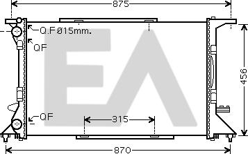 EACLIMA 31R02057 - Радиатор, охлаждане на двигателя vvparts.bg