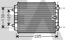 EACLIMA 31R02005 - Радиатор, охлаждане на двигателя vvparts.bg