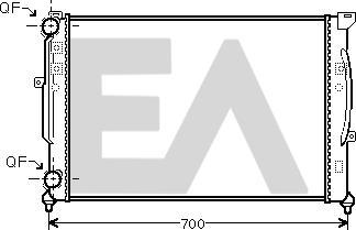 EACLIMA 31R02034 - Радиатор, охлаждане на двигателя vvparts.bg