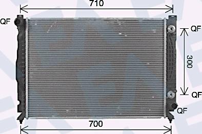 EACLIMA 31R02109 - Радиатор, охлаждане на двигателя vvparts.bg