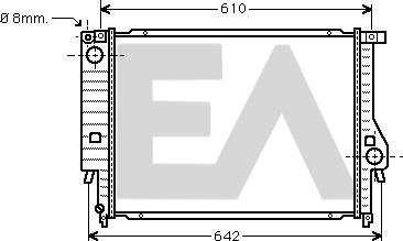 EACLIMA 31R07041 - Радиатор, охлаждане на двигателя vvparts.bg