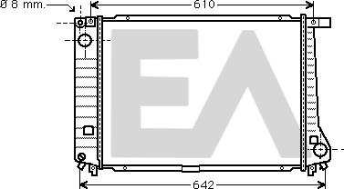 EACLIMA 31R07047 - Радиатор, охлаждане на двигателя vvparts.bg