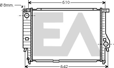 EACLIMA 31R07058 - Радиатор, охлаждане на двигателя vvparts.bg