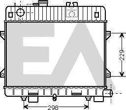 EACLIMA 31R07014 - Радиатор, охлаждане на двигателя vvparts.bg