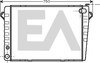 EACLIMA 31R07011 - Радиатор, охлаждане на двигателя vvparts.bg