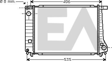 EACLIMA 31R07034 - Радиатор, охлаждане на двигателя vvparts.bg