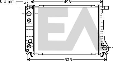 EACLIMA 31R07035 - Радиатор, охлаждане на двигателя vvparts.bg