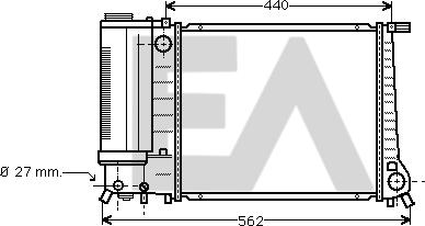 EACLIMA 31R07030 - Радиатор, охлаждане на двигателя vvparts.bg