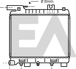 EACLIMA 31R07023 - Радиатор, охлаждане на двигателя vvparts.bg