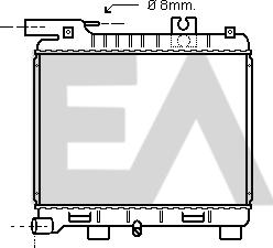 EACLIMA 31R07022 - Радиатор, охлаждане на двигателя vvparts.bg