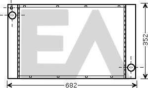 EACLIMA 31R07146 - Радиатор, охлаждане на двигателя vvparts.bg