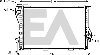 EACLIMA 31R07142 - Радиатор, охлаждане на двигателя vvparts.bg