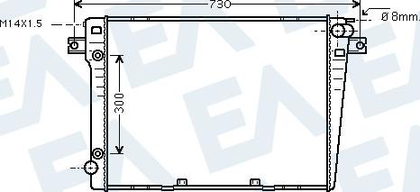 EACLIMA 31R07154 - Радиатор, охлаждане на двигателя vvparts.bg