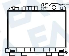 EACLIMA 31R07152 - Радиатор, охлаждане на двигателя vvparts.bg