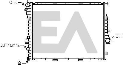 EACLIMA 31R07131 - Радиатор, охлаждане на двигателя vvparts.bg