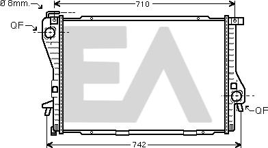 EACLIMA 31R07128 - Радиатор, охлаждане на двигателя vvparts.bg