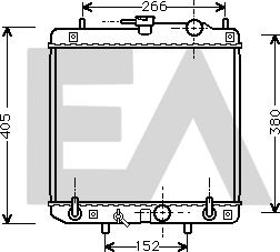 EACLIMA 31R19030 - Радиатор, охлаждане на двигателя vvparts.bg