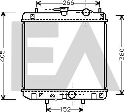 EACLIMA 31R19022 - Радиатор, охлаждане на двигателя vvparts.bg