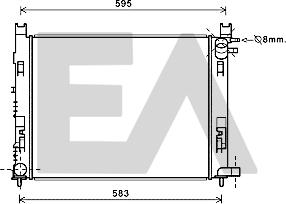 EACLIMA 31R15002 - Радиатор, охлаждане на двигателя vvparts.bg